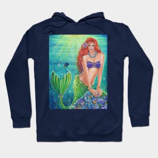 Mermaids world by Renee Lavoie Hoodie